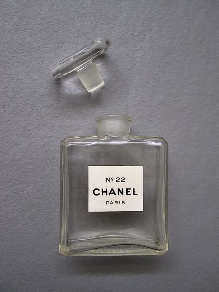 Coco Chanel Mini Perfume Bottle With Glass Stopper Held .275