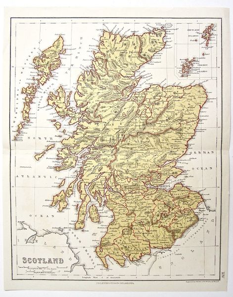 1872 J B Lippincott & Co of Philadelphia Maps Uncanny Artist