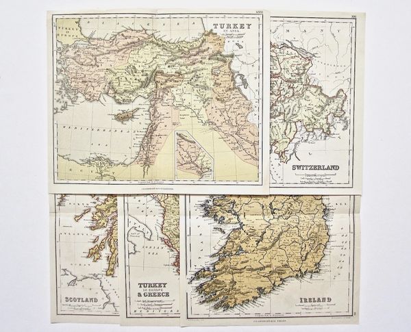 1872 J B Lippincott & Co of Philadelphia Maps Uncanny Artist