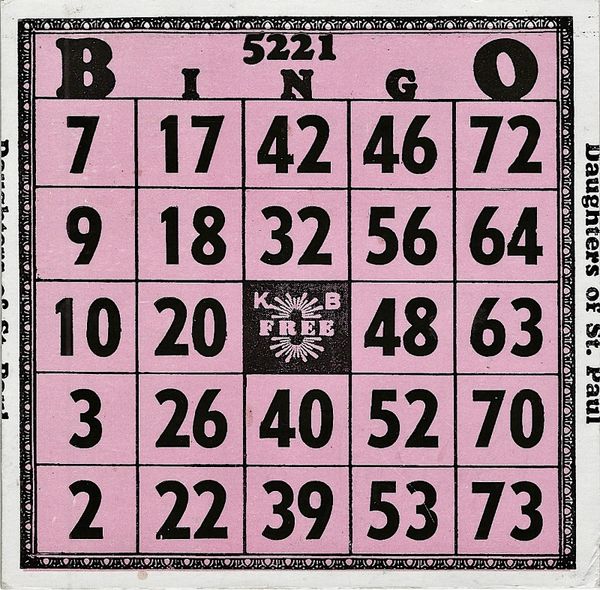 Bingo Card Assortment Uncanny Artist