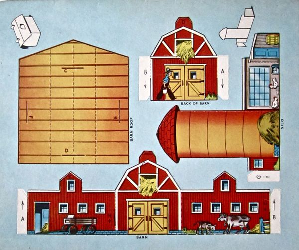 Vintage Paper Model Farm | Uncanny Artist