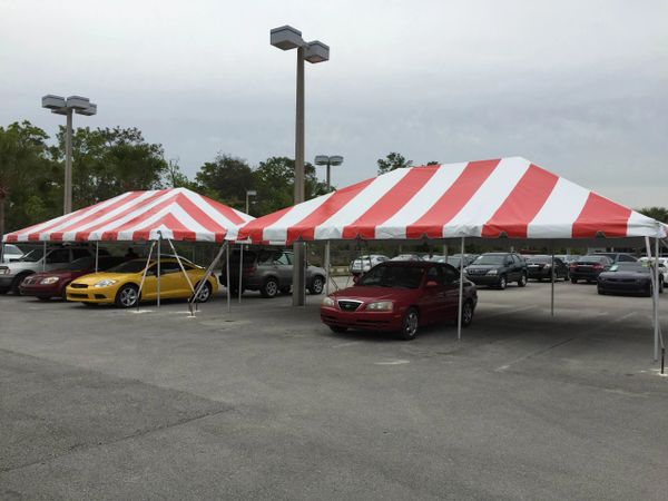 *10' x 30' Frame Tent (Single Tube Aluminum) (Variety of Colors in 1 or 3-Piece)