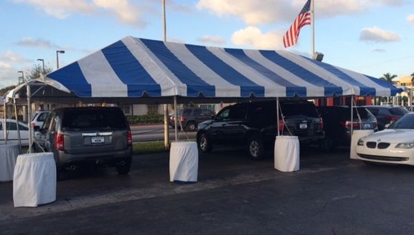 **10' x 40' Frame Tent (Single Tube Aluminum) (Variety of Colors in 1 , 3, or 4-Piece)