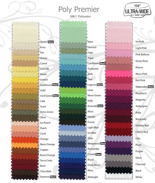 **Fabric Color Swatch Card and Fabric Samples (100% Premium-Commercial Quality Flame Retardant Polyester) - Made in USA