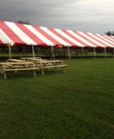 **20' x 100' Frame Tent SuperSale (Single Tube Aluminum) (Variety of Colors in 6, 7, 8, 9, 0r 10-Piece)