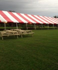 *20' x 100' Frame Tent SuperSale (Single Tube Aluminum) (Variety of Colors in 6, 7, 8, 9, 0r 10-Piece)