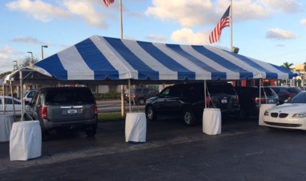 *20' x 40' Portable Carport Structure SuperSale (Single Tube Aluminum) (Variety of Colors & Fabrics in 1, 3, or 4-Piece (5 to 100% Shade Blockout, Translucent, or Mesh))