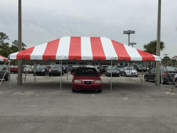 **10' x 30' Portable Carport Structure SuperSale (Single Tube Aluminum) (Variety of Colors & Fabrics in 1 or 3-Piece 5 to 100% Shade Blockout, Translucent, or Mesh)