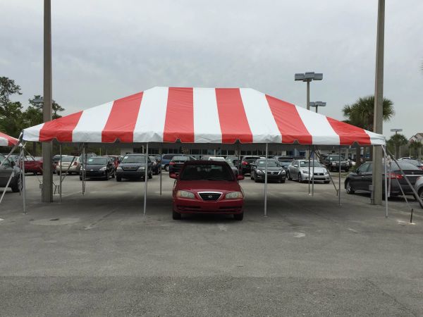 *10' x 30' Portable Carport Structure SuperSale (Single Tube Aluminum) (Variety of Colors & Fabrics in 1 or 3-Piece 5 to 100% Shade Blockout, Translucent, or Mesh)