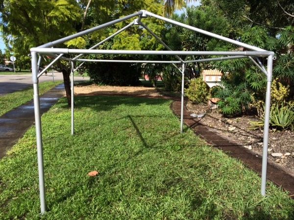 *8' x 15' Portable Greenhouse Shade Structure SuperSale (Single Tube Aluminum) (Variety of Colors & Fabrics in 1-Piece 5 to 100% Vinyl Blockout, Translucent, or Mesh)
