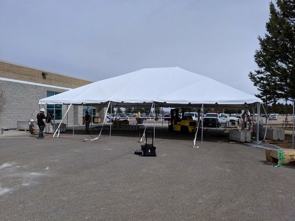 *30' x 50' Frame Tent SuperSale (Single Tube Aluminum) (Variety of Colors in 1, 3, and 4-Piece)