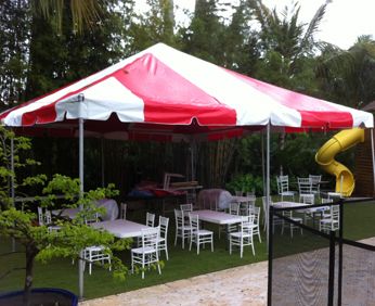 12' x 24' Frame Tent (Single Tube Aluminum) (Variety of Colors in 1 or 3-Piece)