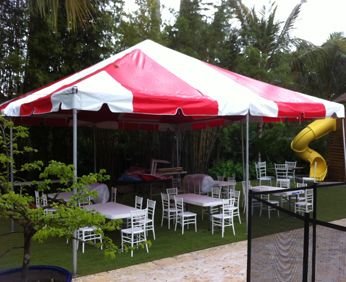 *12' x 24' Frame Tent (Single Tube Aluminum) (Variety of Colors in 1 or 3-Piece)