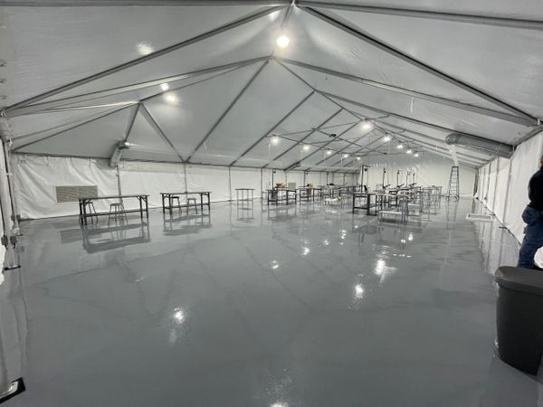 30' x 30' Disaster Relief Frame Tent Structure