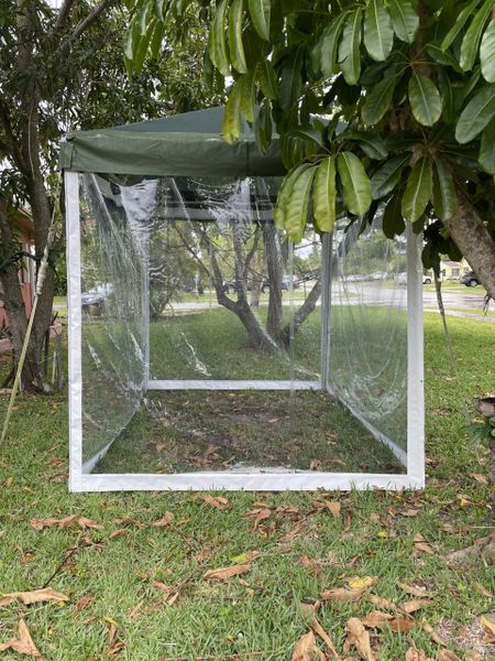 **8' x 15' Portable Greenhouse Shade Structure SuperSale (Single Tube Aluminum) (Variety of Colors & Fabrics in 1-Piece 5 to 100% Vinyl Blockout, Translucent, or Mesh)