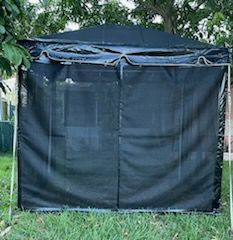 **10' x 10' Portable Greenhouse Shade Structure SuperSale (Single Tube Aluminum) (Variety of Colors & Fabrics in 1-Piece 5 to 100% Blockout, Translucent, or Mesh)