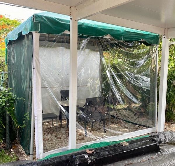 **15' x 7' or 8' Clear Tent Sidewall SuperSale (Heavy Duty Supreme Commercial Quality 20 Gauge)*