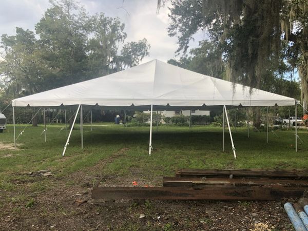 40' x 40' White Frame Tent