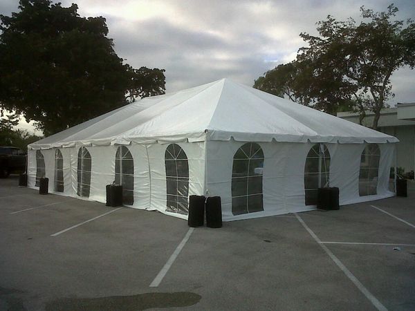 **30' x 50' Disaster Relief Frame Tent / Shelter Package (Single & Twin Tube Hybrid Aluminum)