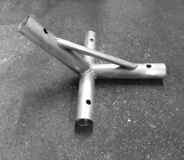 **4-Way Top Fitting (Aluminum) - Click on Pictures