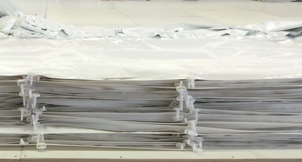 *Used (Almost New) 15' x 8' Tent Sidewall (Solid White Premium Commercial Quality 13 Oz.*