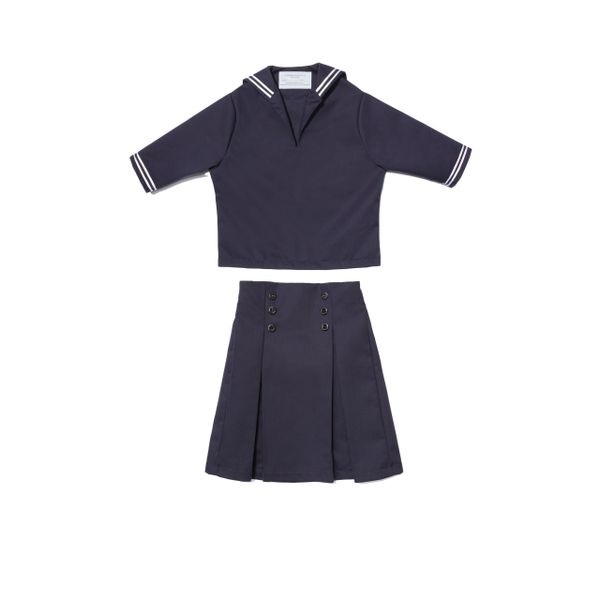 Girls Sailor Suit (Middy Top and Skirt)