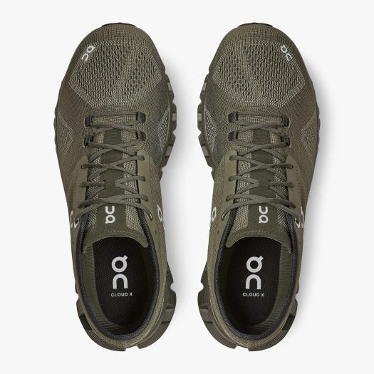 ON Cloud X Men's Olive | Fir | Comfort shoe store in Downtown Seattle