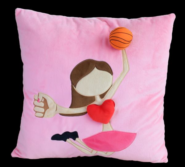 Brown Basketball Plush Pillow