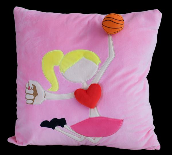 Blonde Basketball Plush Pillow