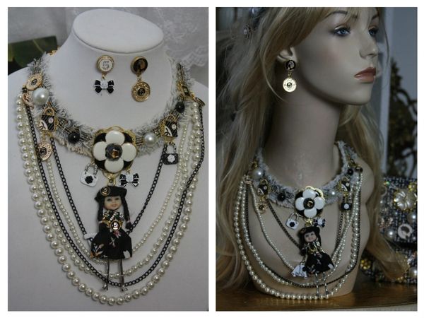SOLD! 1515 Madam Coco Doll Brooches Charm Set