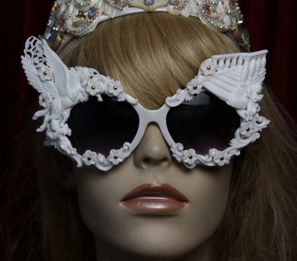 SOLD! 1876 White Architect Pegasusu Victorian Unusual Sunglasses