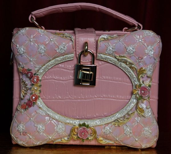 SOLD! 1936 Designer Inspired Sweet Cake Pink Trunk Handbag