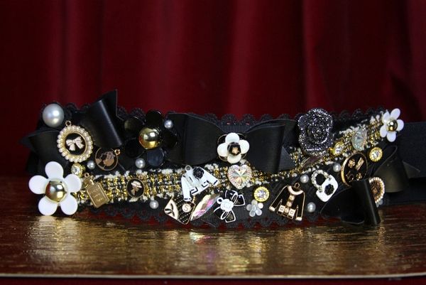 SOLD! 2080 Madam Coco Brooches Bow Embellished Waist Belt