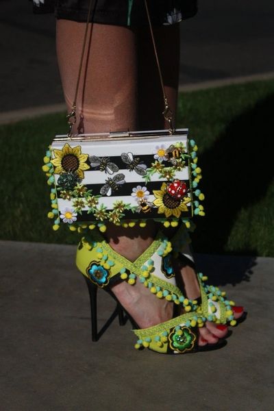 SOLD! 293 Spring 2015 Italy Collection Fancy Summer Embellished Clutch