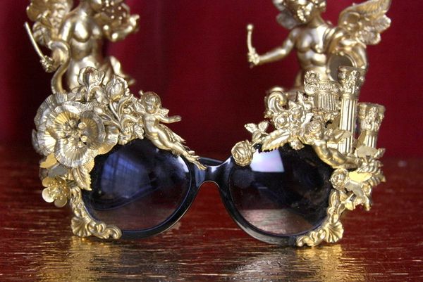 SOLD! 3555 Total Baroque Roman Column Cherub Detailed Sunglasses