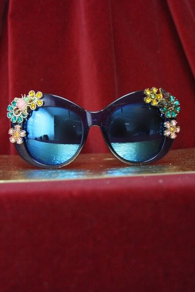 3104 Blue Flower Sunglasses