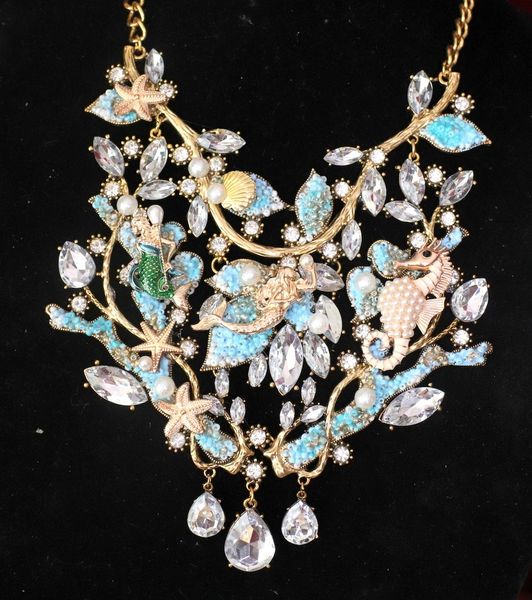 SOLD! 4561 Mermaids Sea Treasure Massive Necklace