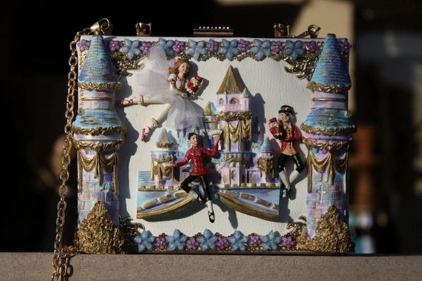 SOLD! 650 Fall 2016 Nutcracker Collection Inspired Hand Painted Handbag Cigar Box One Of A Kind Crossbody Purse