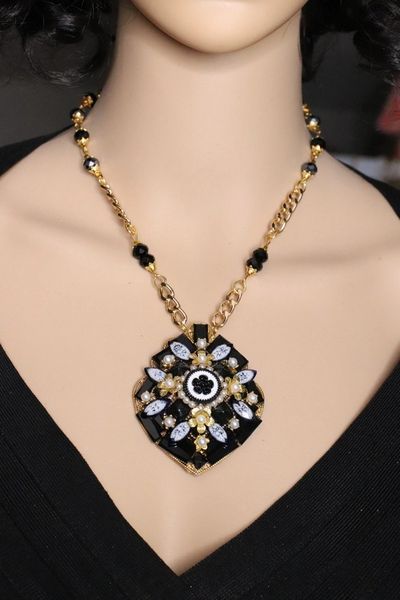 SOLD! 5415 Madam Coco Elegant Pendant Camellia Number 5 Necklace