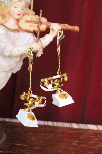 SOLD! 6114 Baroque 3 D Effect Telephone Statement Earrings