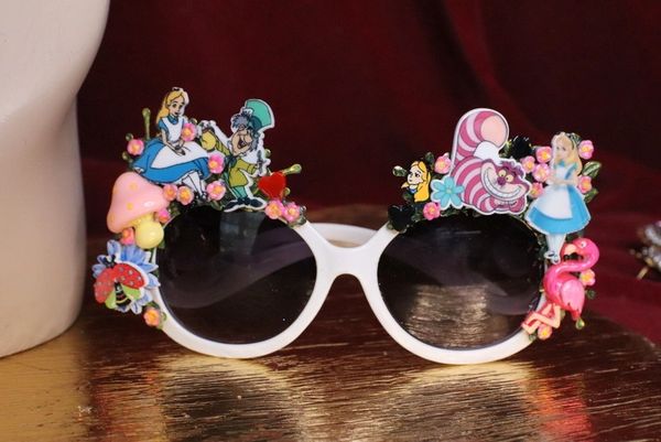 SOLD! 6262 Alice In Wonderland Fancy Embellished Sunglasses