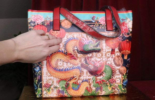 dragon print handbag 2020 | Zibellini Handmade Jewelry | Worldwide ...