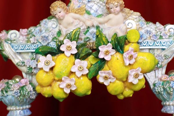 SOLD! 8751 Baroque Vivid Lemon Fruit Blossom Studs Earrings