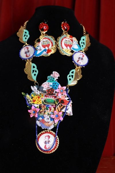 SOLD! 8803 Alice In Wonderland Queen Of Hearts Necklace