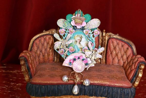 SOLD! 9069 Marie Antoinette Fairies Unusual Brooch