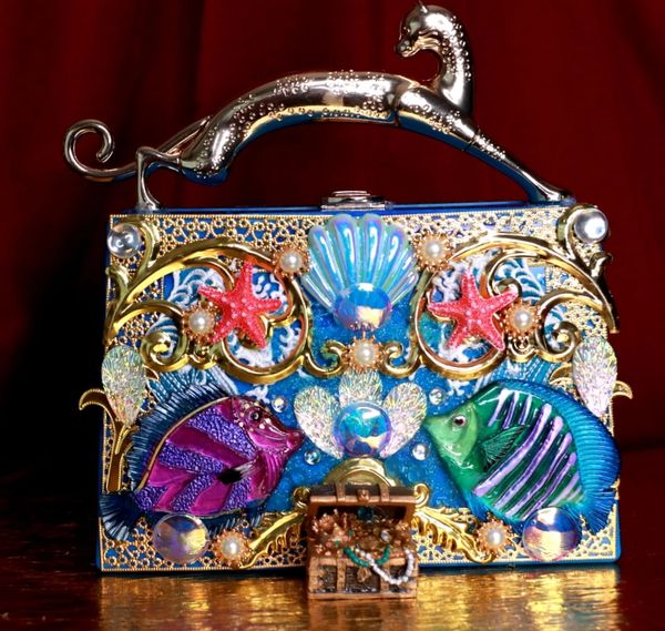 SOLD! 9111 Baroque Boutique Style Nautical Embellished Handbag