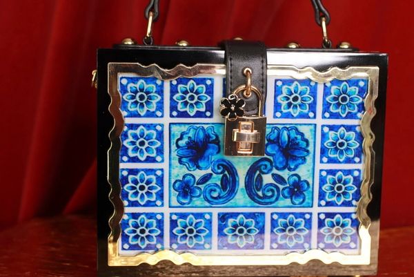 9155 Tile Baroque Print Runway Handbag Trunk