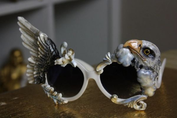 SOLD!1045 Unusual Vivid Eagle Unisex Winged Fancy Sunglasses Shades Eye Wear UV 400