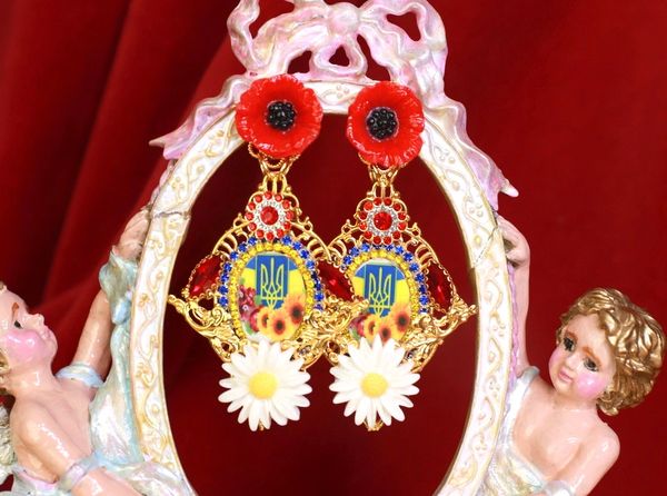 9245 I Stand With Ukraine Earrings Studs