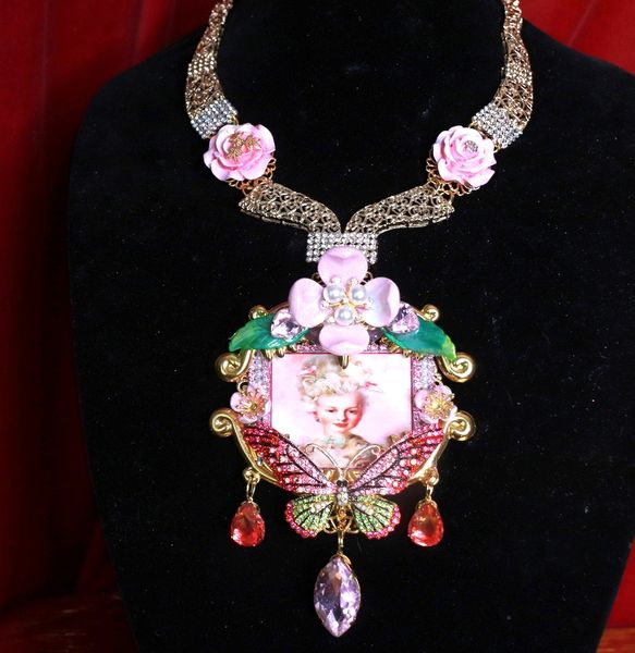 SOLD! 9307 Marie Antoinette Light Pink Massive Necklace